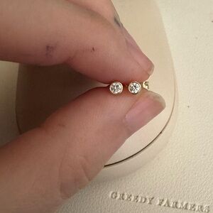 Ferkos Diamond bezel studs